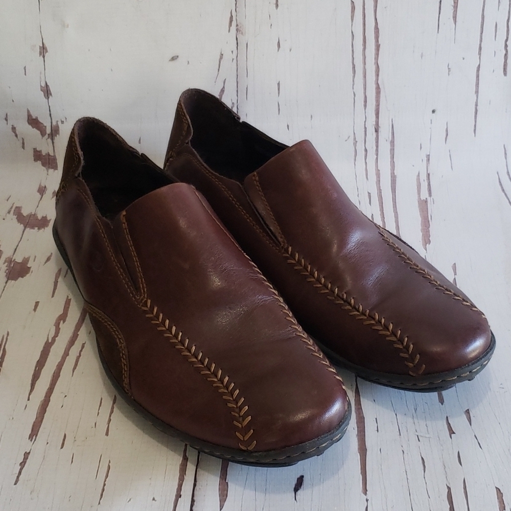 Born 10.5 brown loafers mens shoes